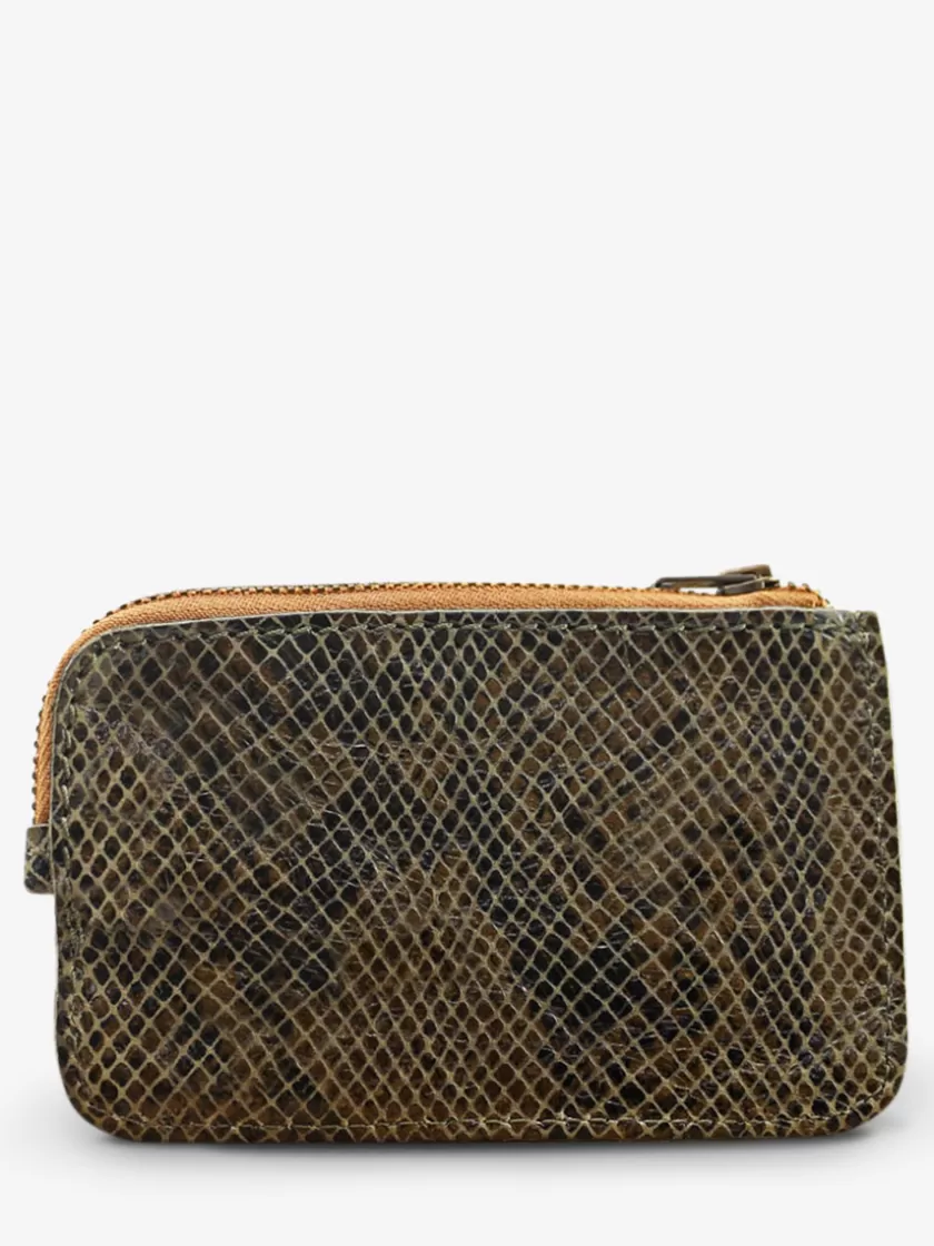 LePorte-monnaie AUGUSTIN Python - Khaki | PAUL MARIUS Hot
